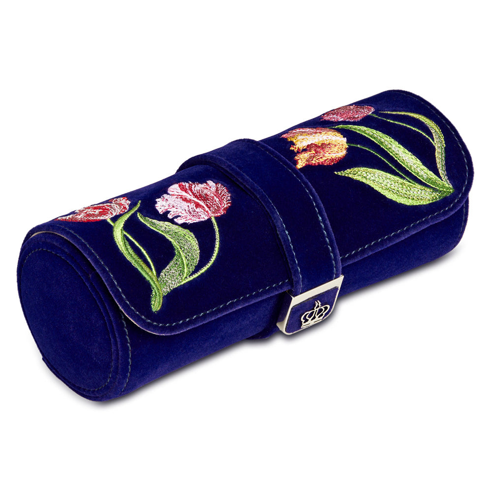 Royal Asscher Double Watch Roll with Jewelry-Storage