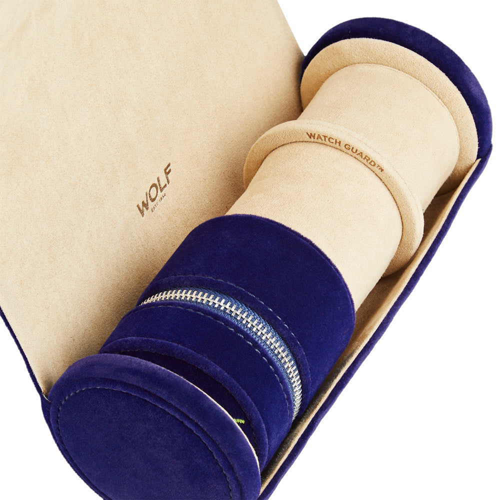 Royal Asscher Double Watch Roll with Jewelry-Storage