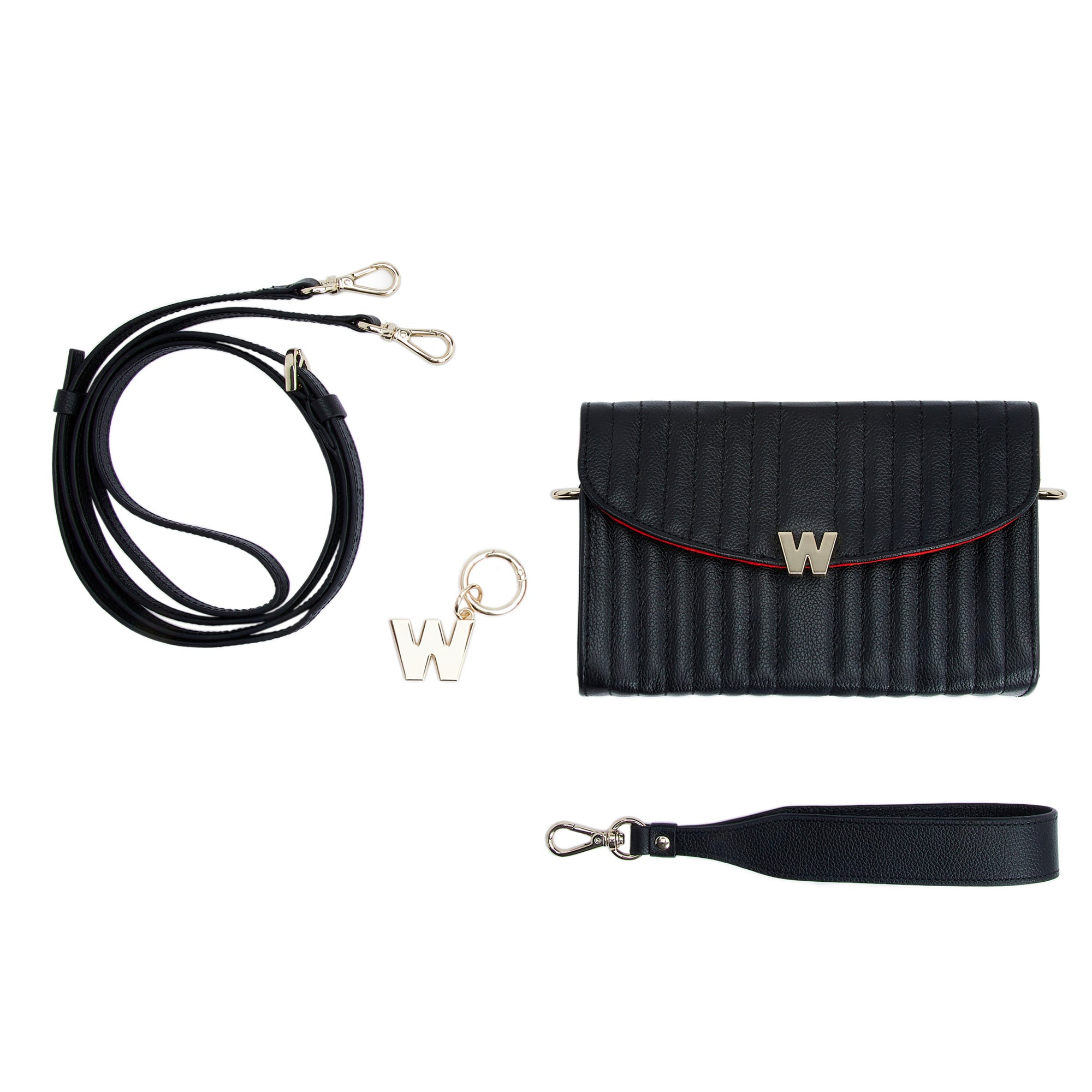 Mimi Crossbody Bag with Wristlet & Lanyard