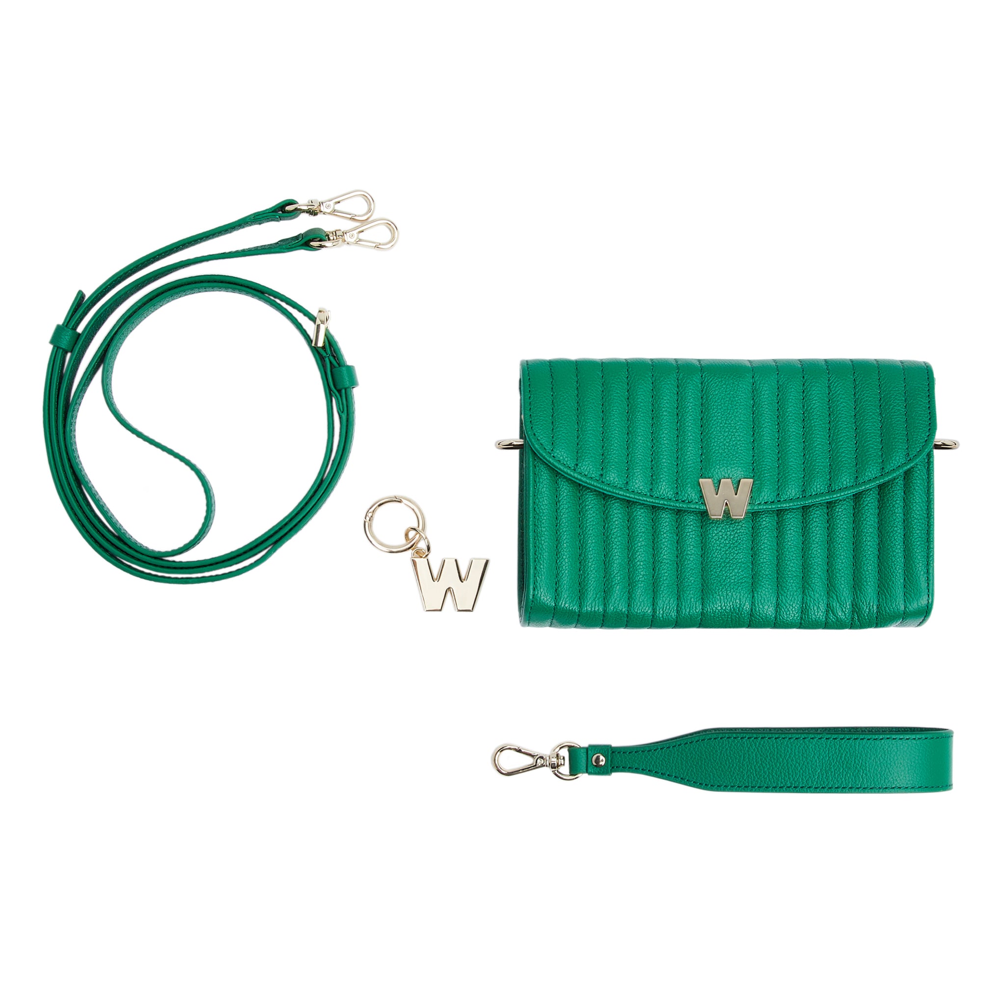 Mimi Crossbody Bag with Wristlet & Lanyard