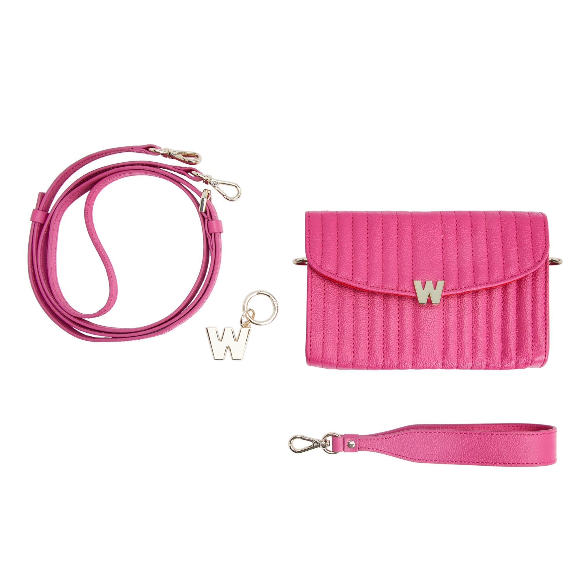 Mimi Crossbody Bag with Wristlet & Lanyard