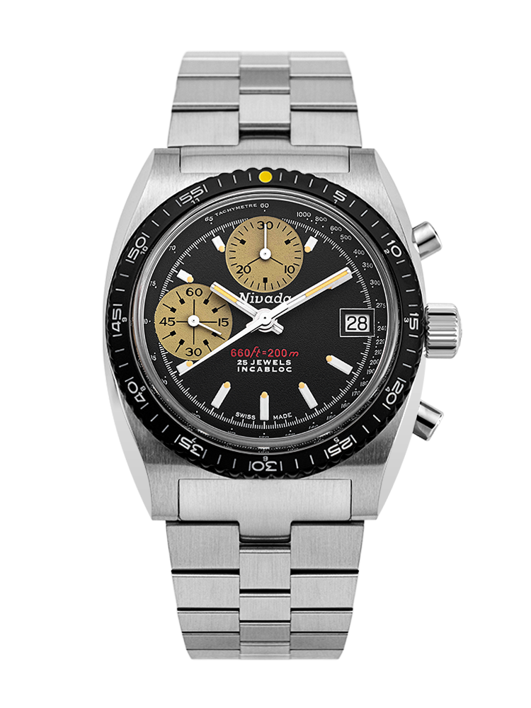 Nivada Grenchen Chronosport Yellow