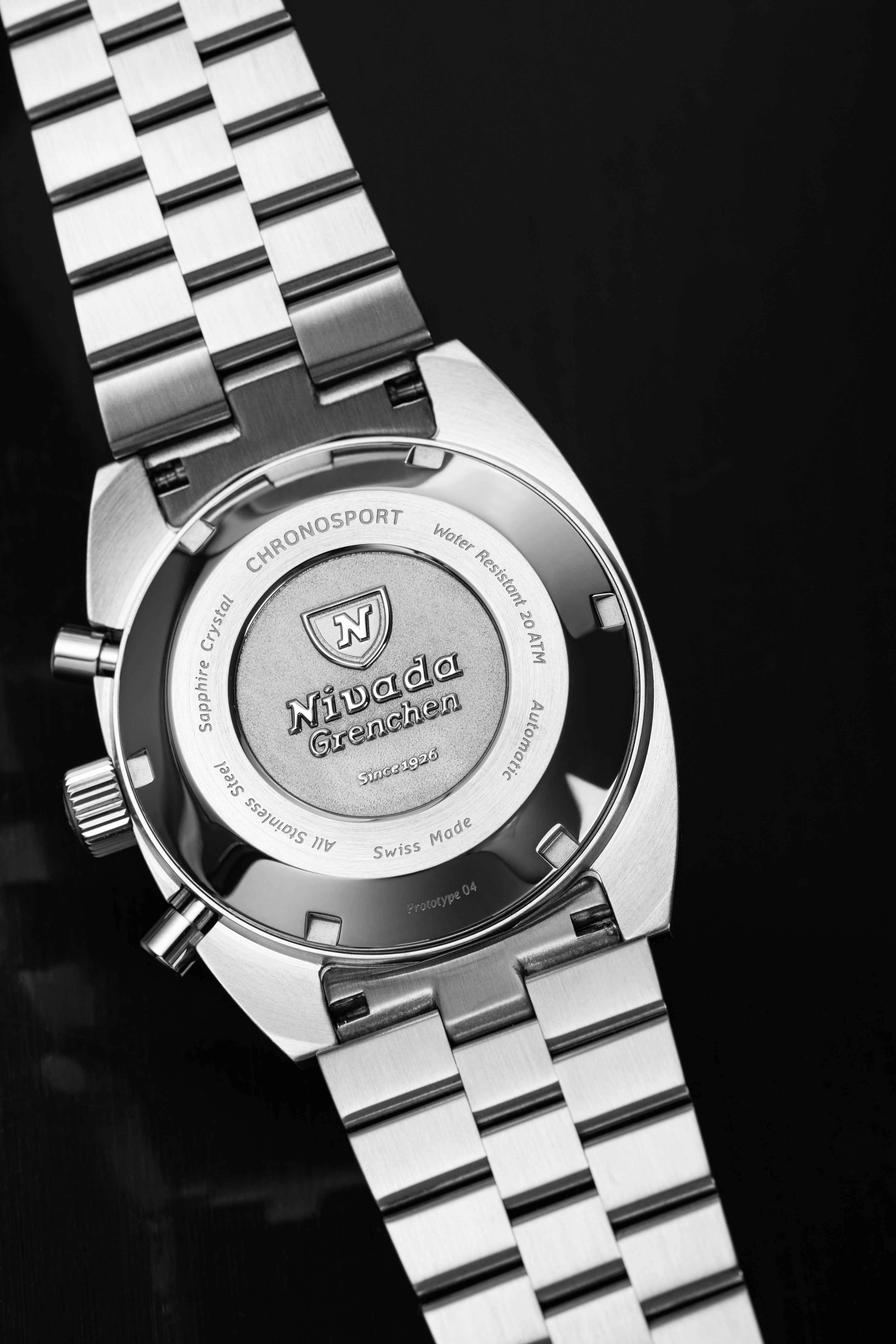 Nivada Grenchen Chronosport Yellow