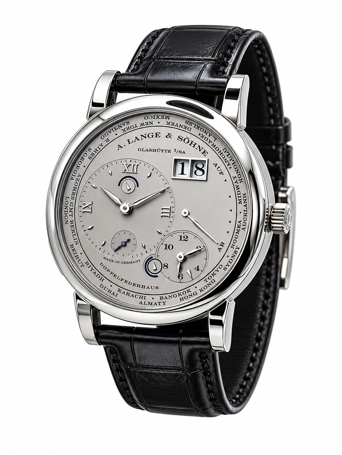 2022 - A. Lange & Söhne Lange 1 Time Zone 116.025 - Platinum - Full set box and papers