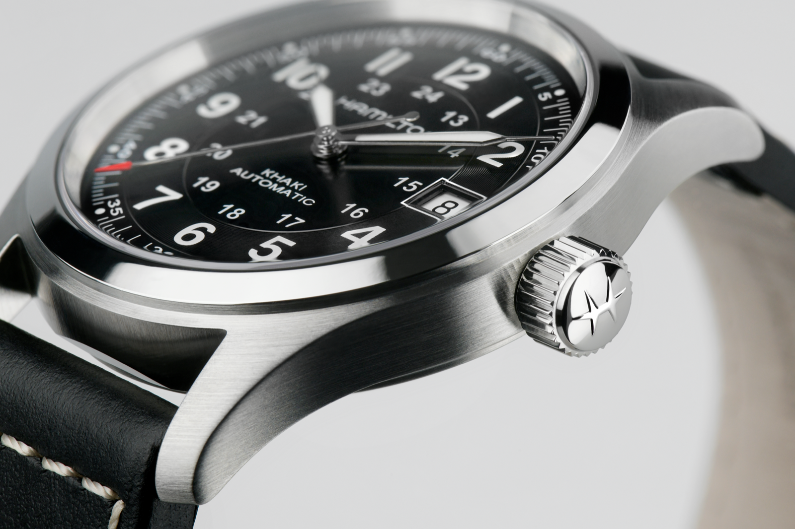 Hamilton Khaki Field 38mm Automatic Blue Dial Leather
