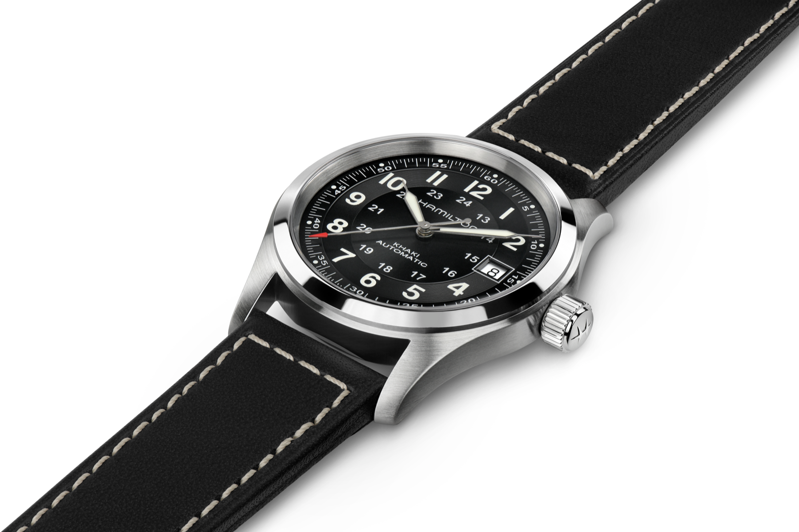 Hamilton Khaki Field 38mm Automatic Blue Dial Leather
