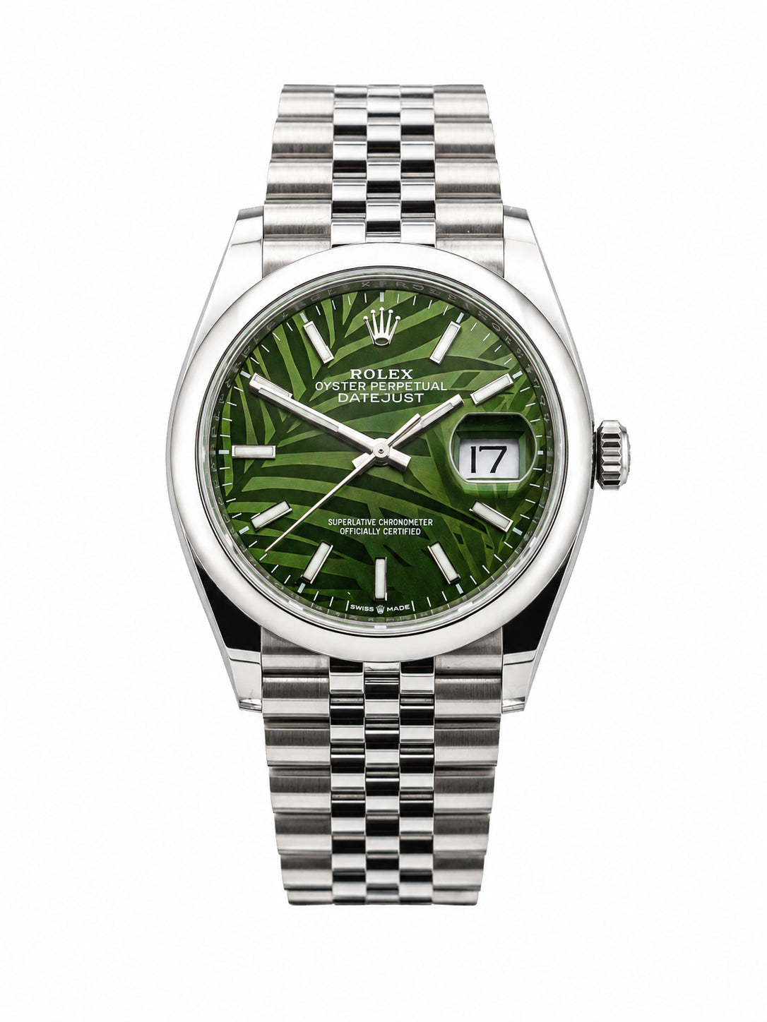Rolex Datejust 36mm 126200 "Palm Dial" 2021 FULL SET
