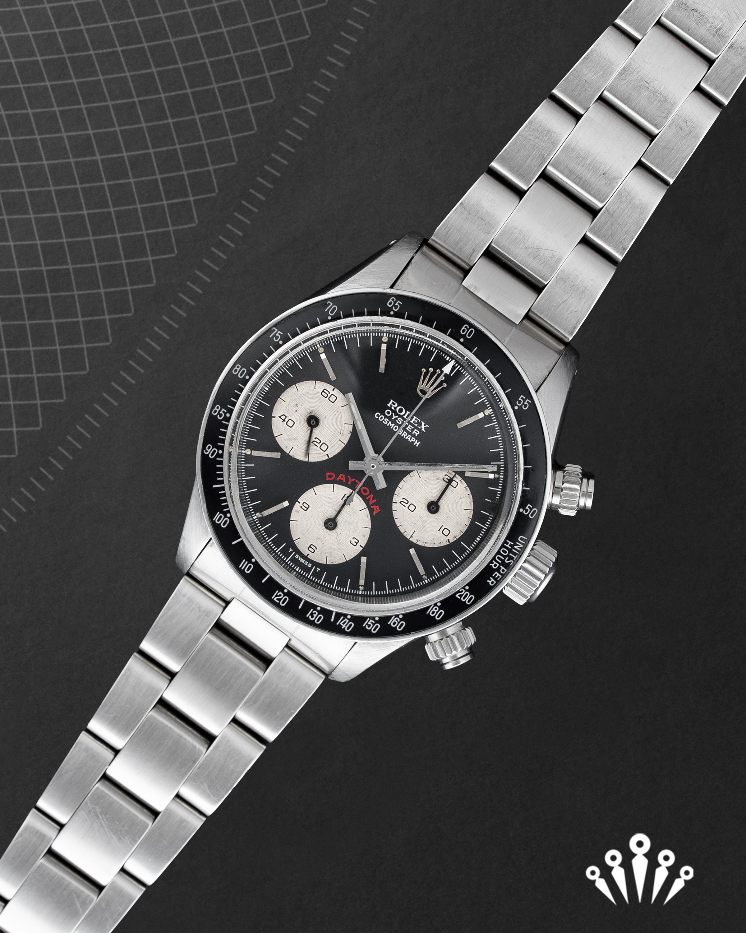 Rolex Daytona 6263 'Big Red' – 1964 Vintage Chronograph, Stainless Steel