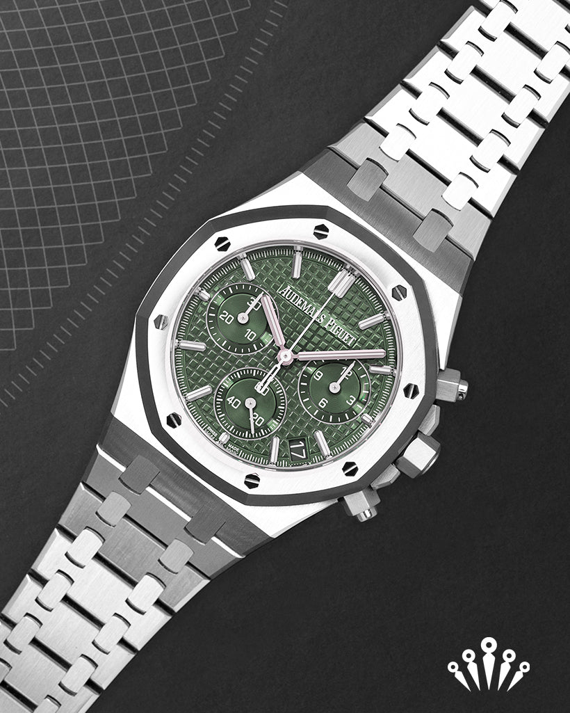 Ap royal oak green dial sale