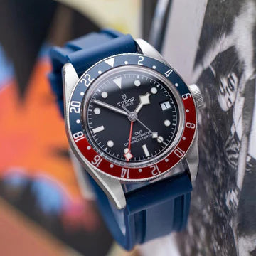 Tempomat - 22mm Blue Rubber Strap