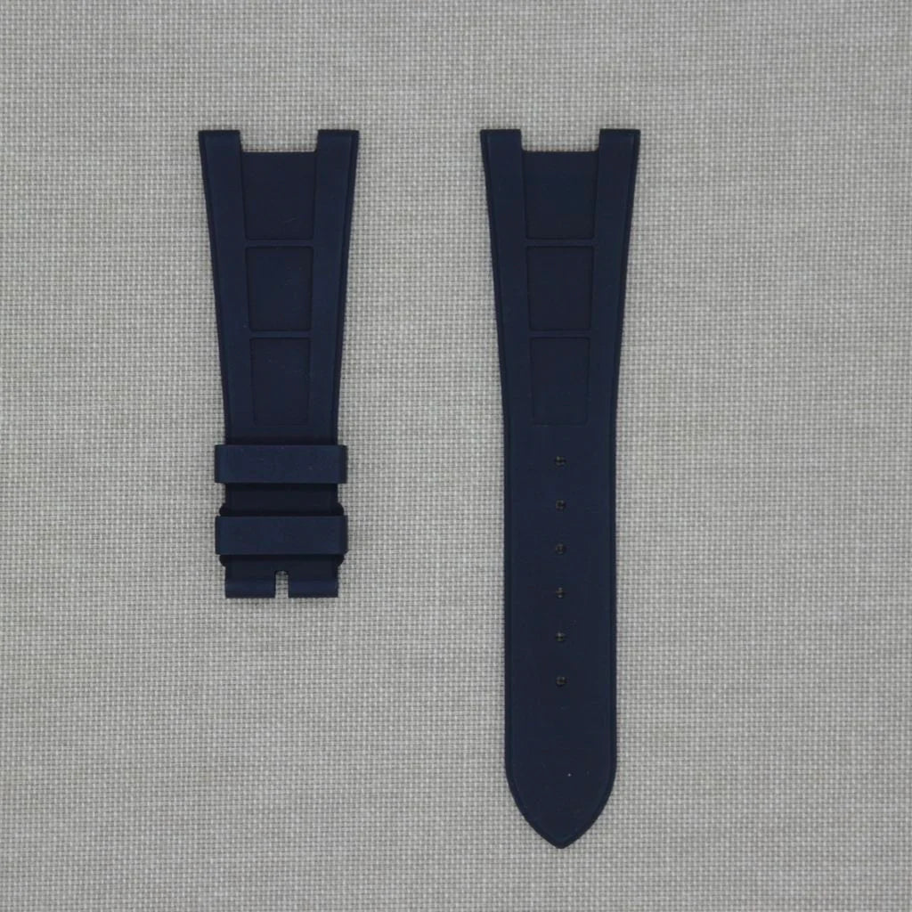 Tempomat -FKM Vulcanized Black Rubber Strap for Patek Nautilus