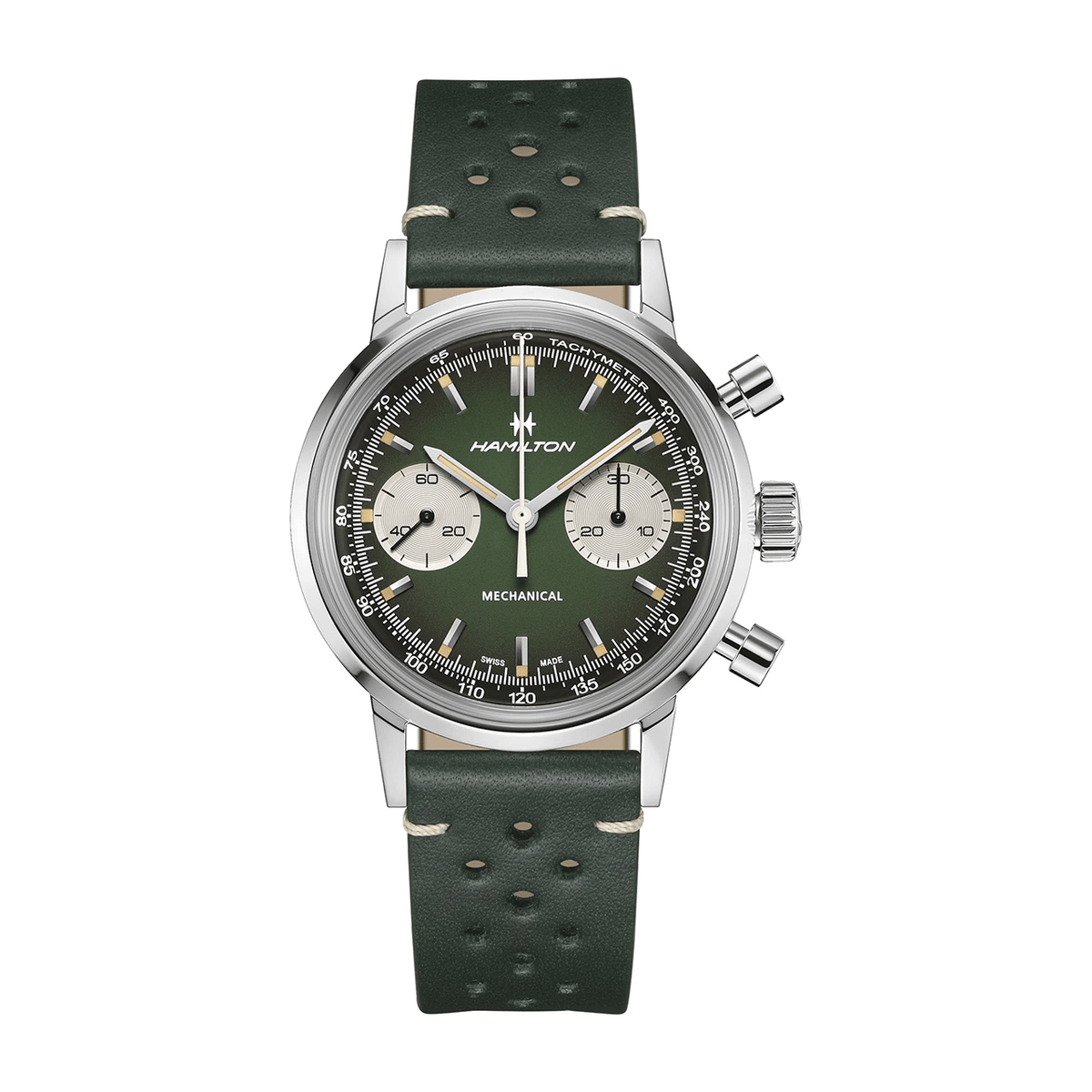 Hamilton American Classic Intra-Matic Chronograph H 40mm Green H38429861