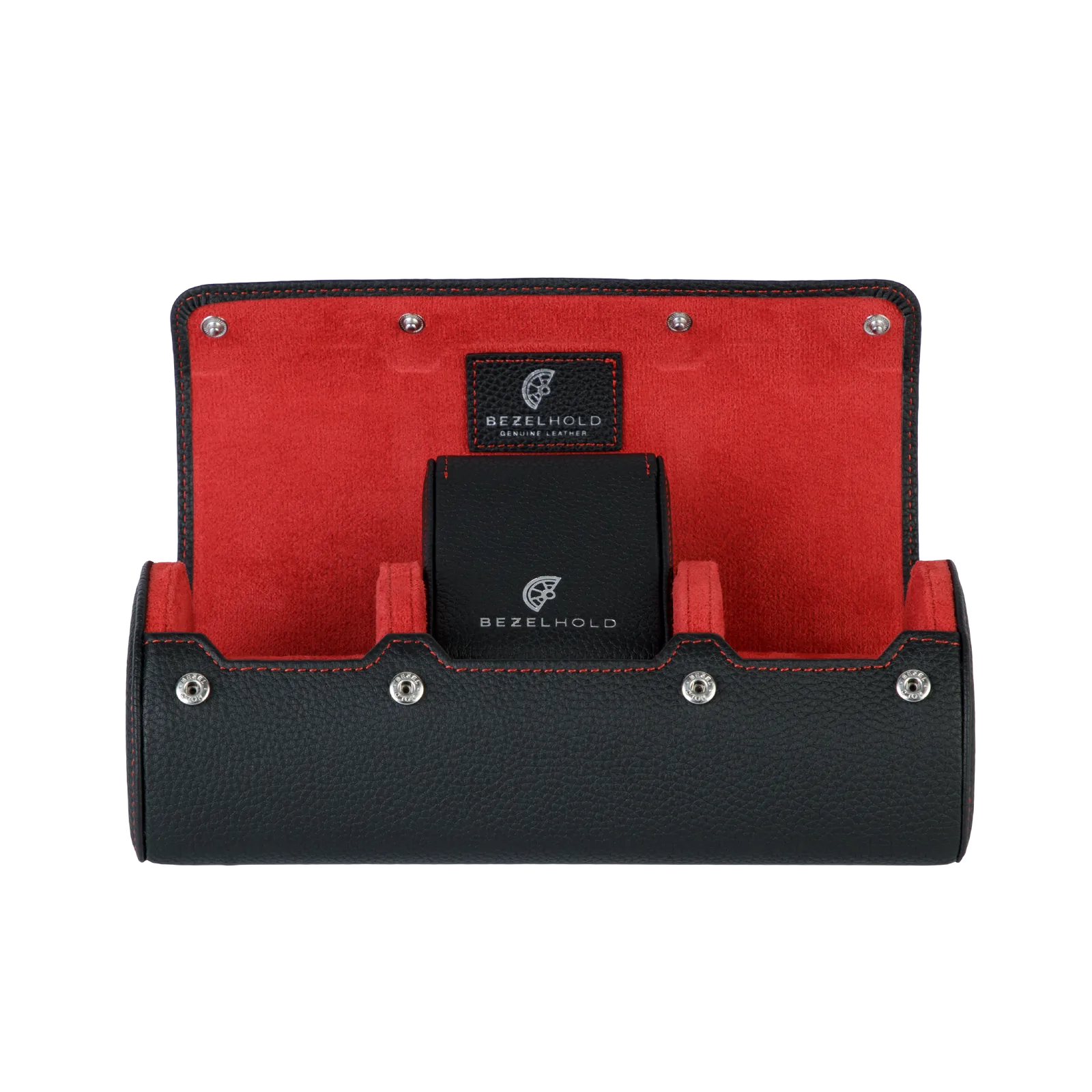 BezelHold Watch Roll - The Capsule – Midnight/ Crimson
