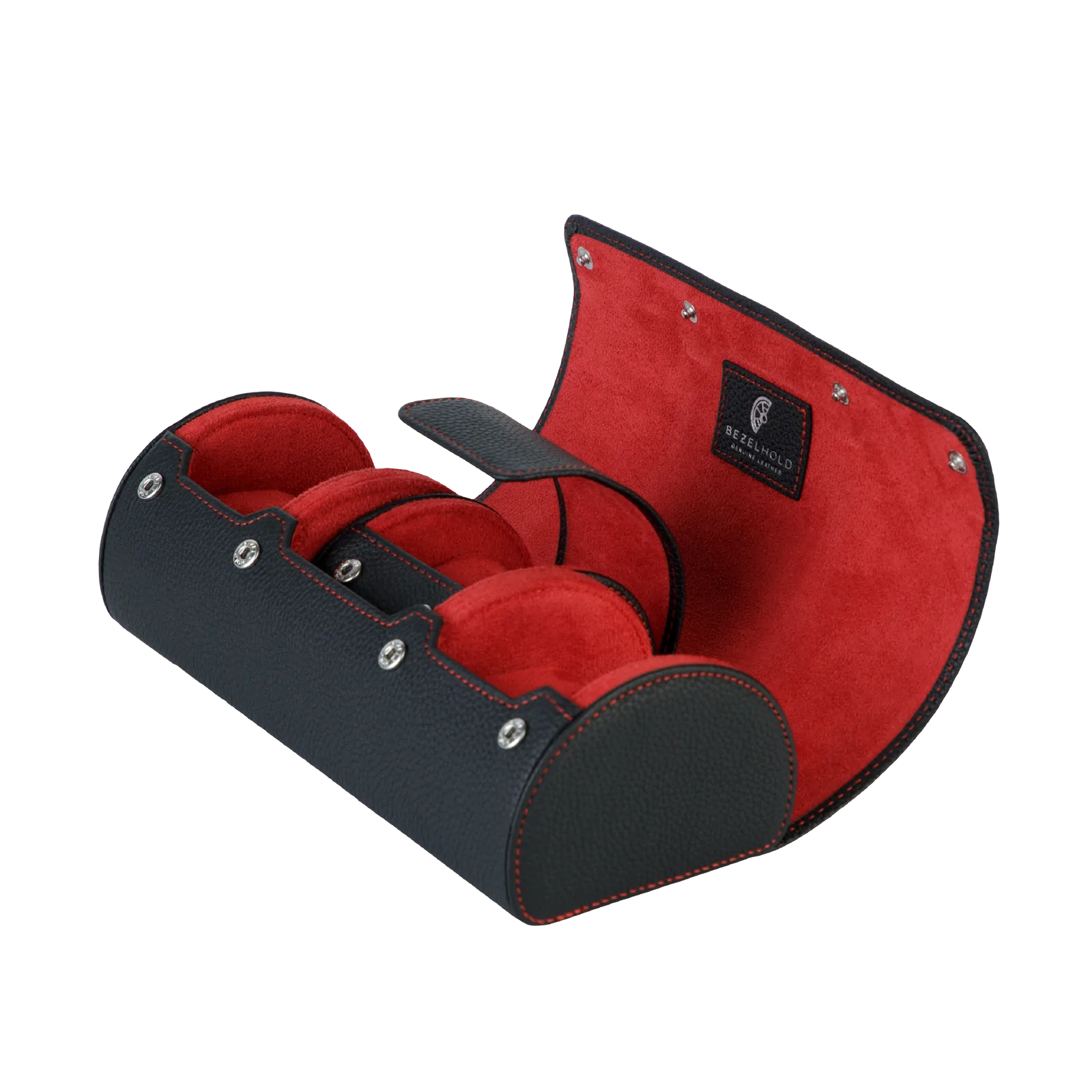 BezelHold Watch Roll - The Capsule – Midnight/ Crimson