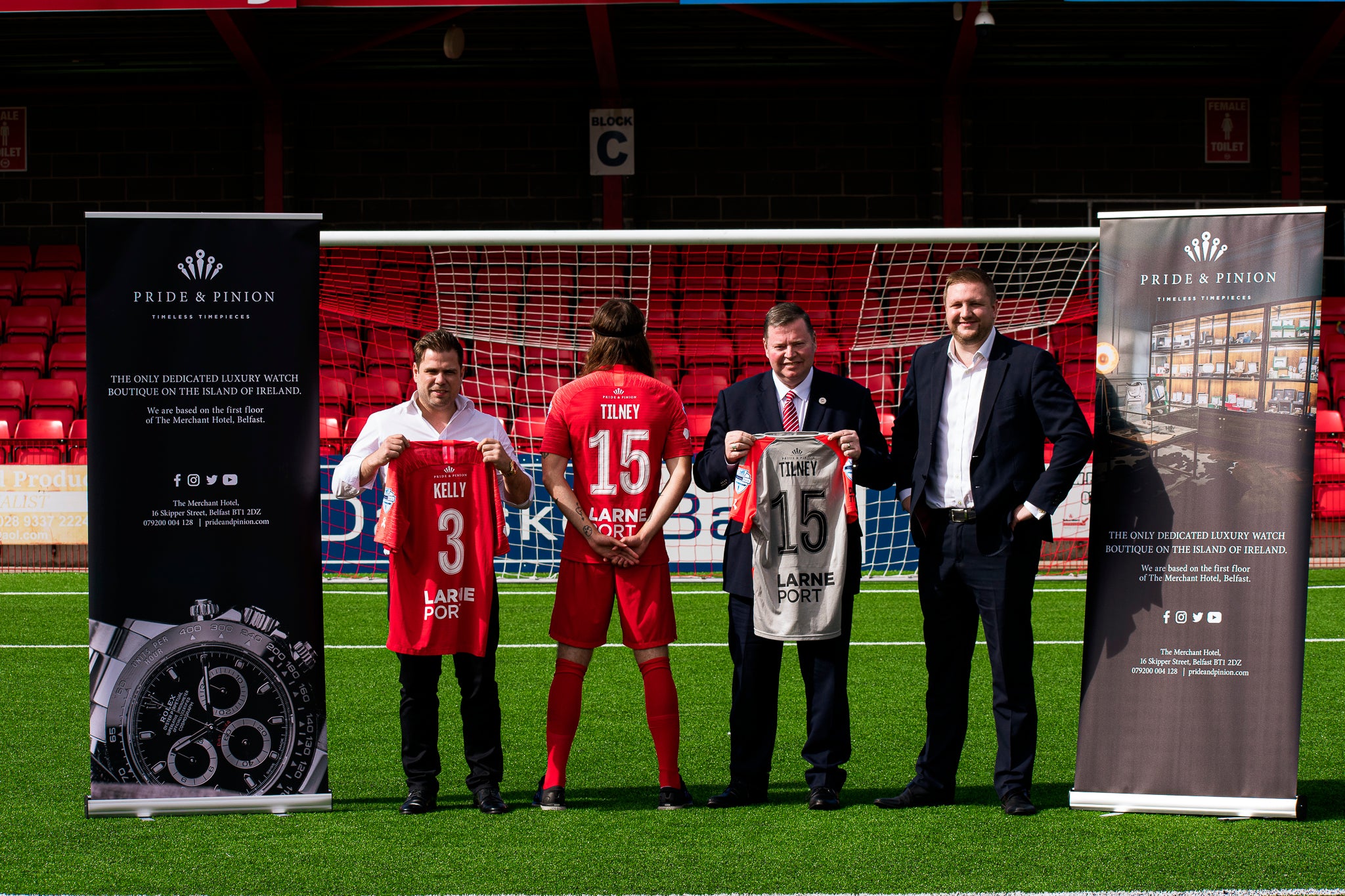 We are proud sponsors of Larne Football Club