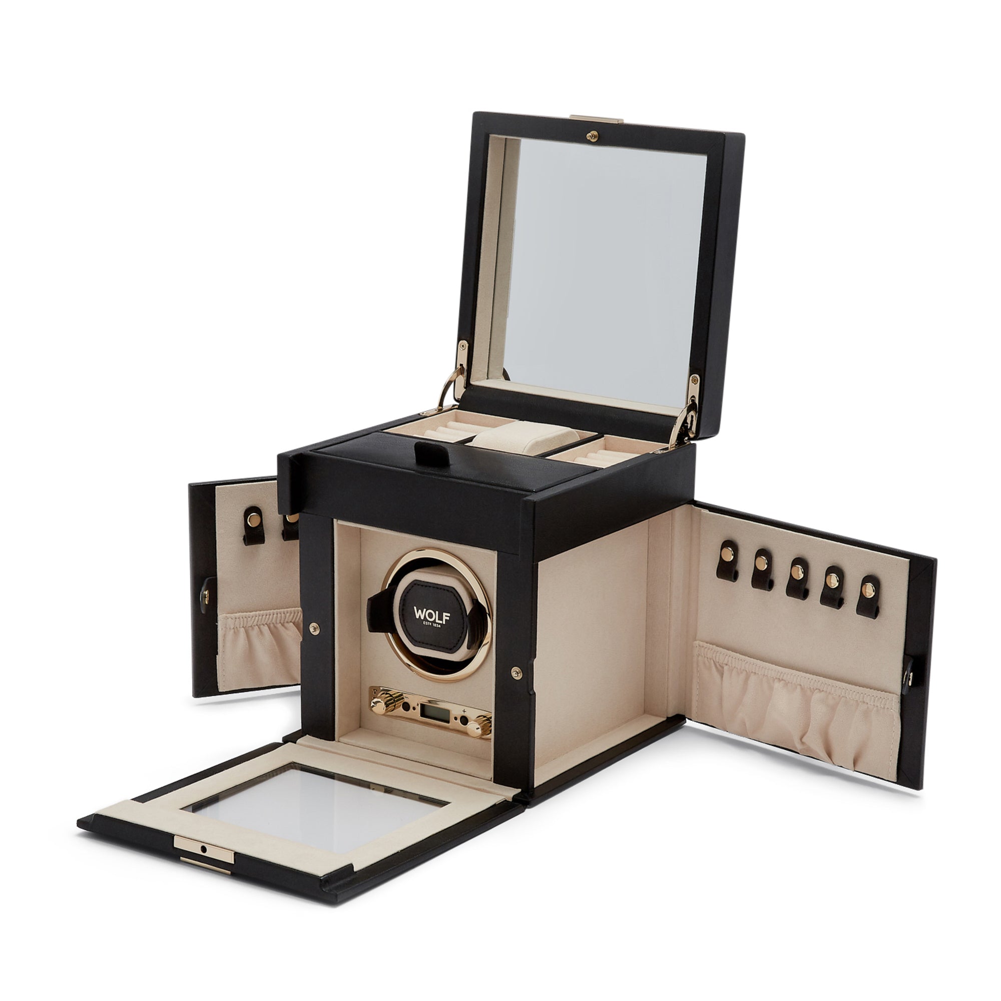 Palermo Single Watch Winder with Storage