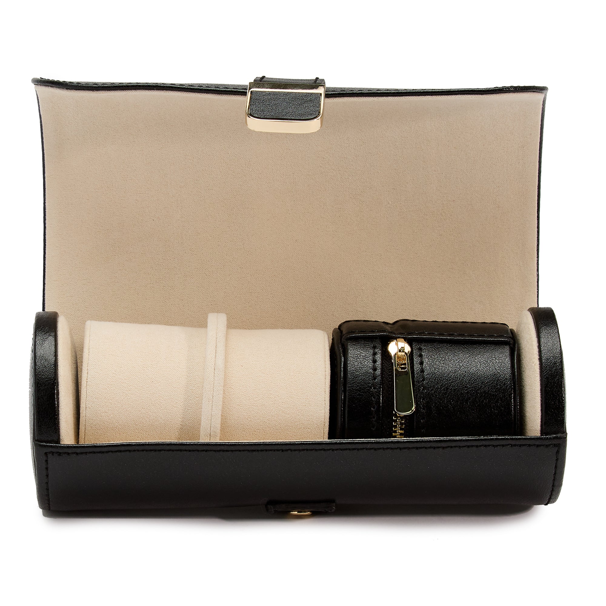 Palermo Double Watch Roll with Jewelry Pouch