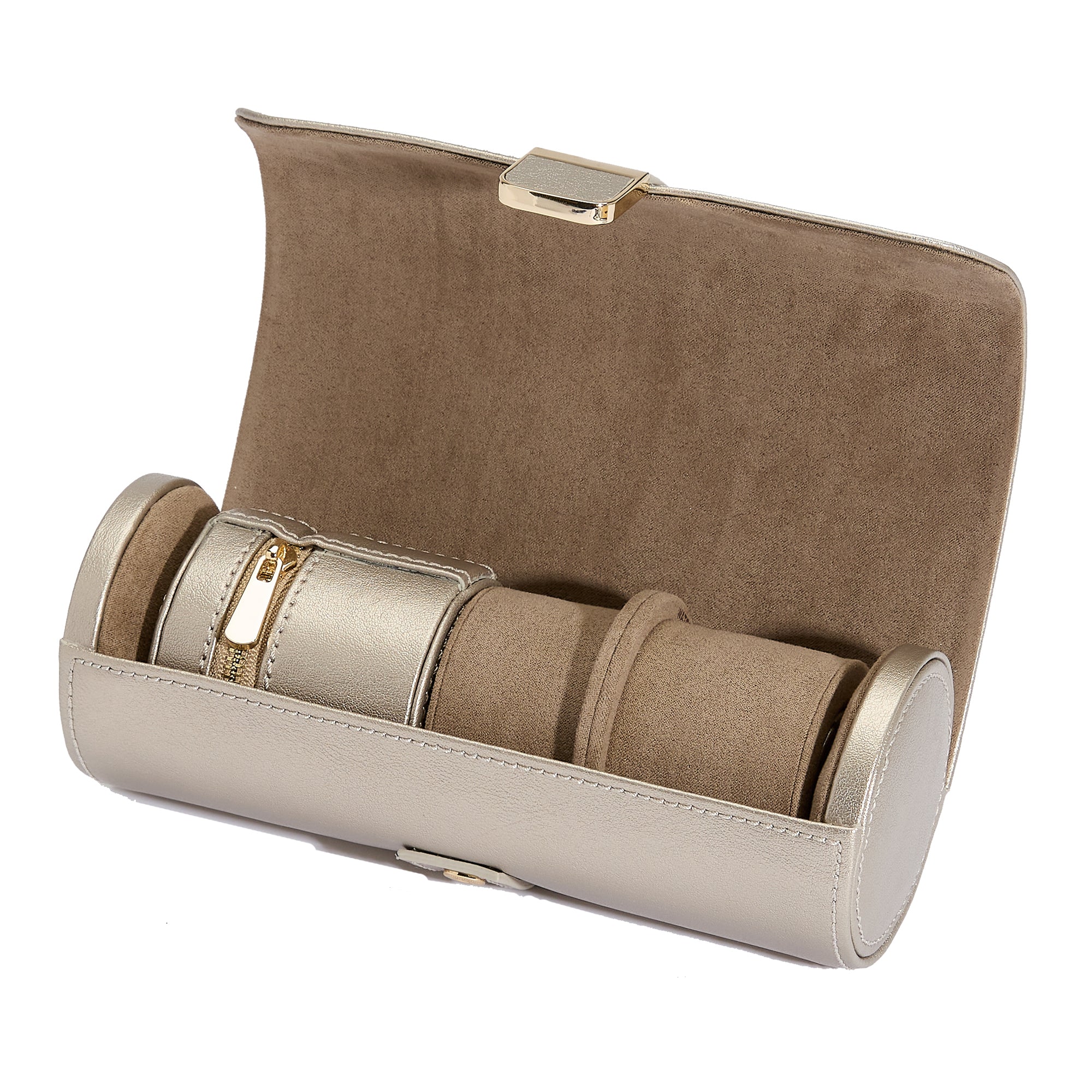 Palermo Double Watch Roll with Jewelry Pouch