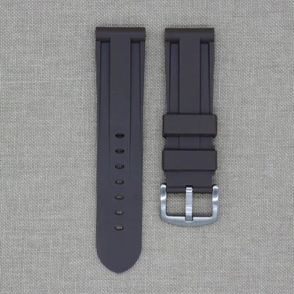 Tempomat-24mm Brown Rubber Strap