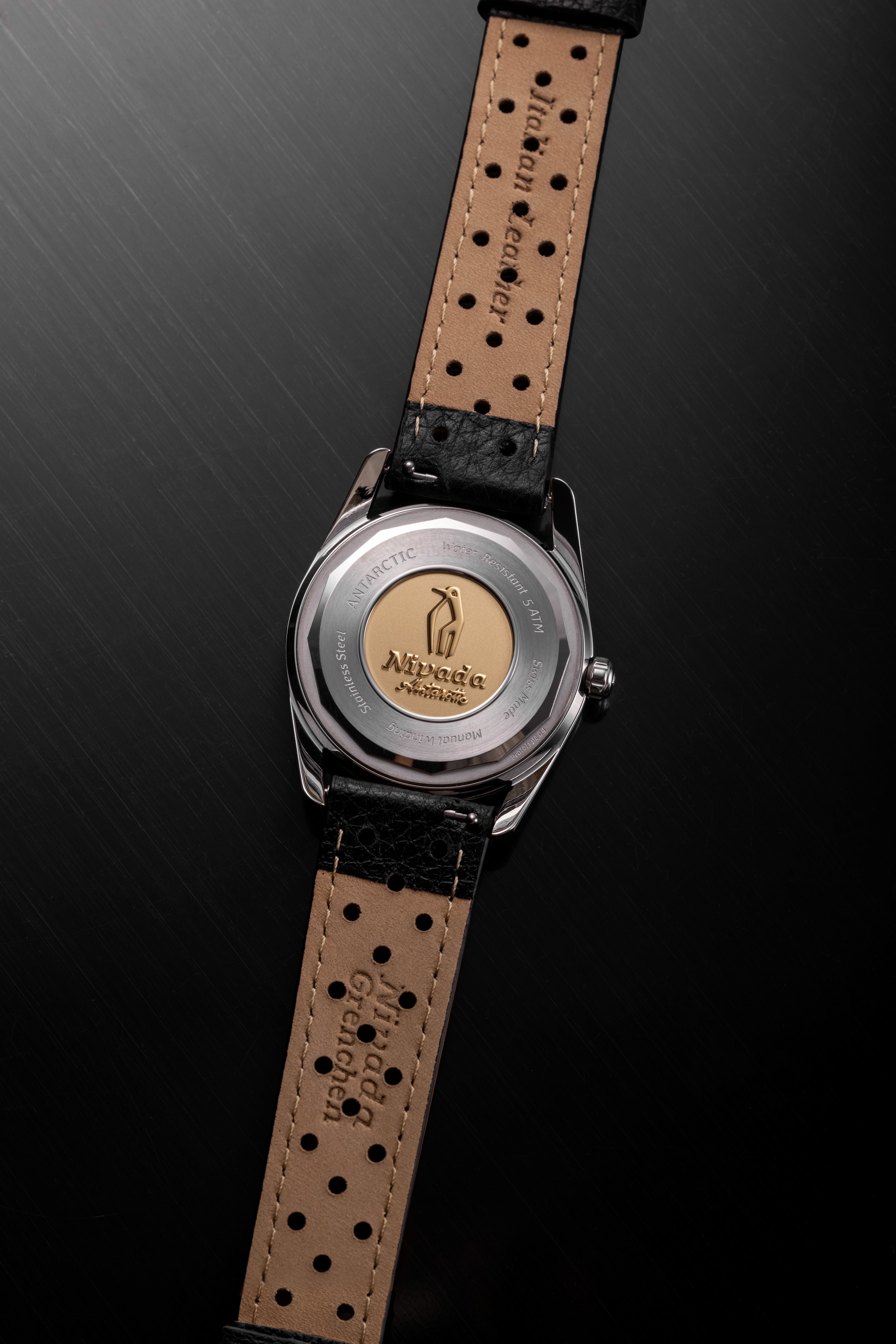 Nivada Grenchen Super Antarctic 35mm - Black White Luminova