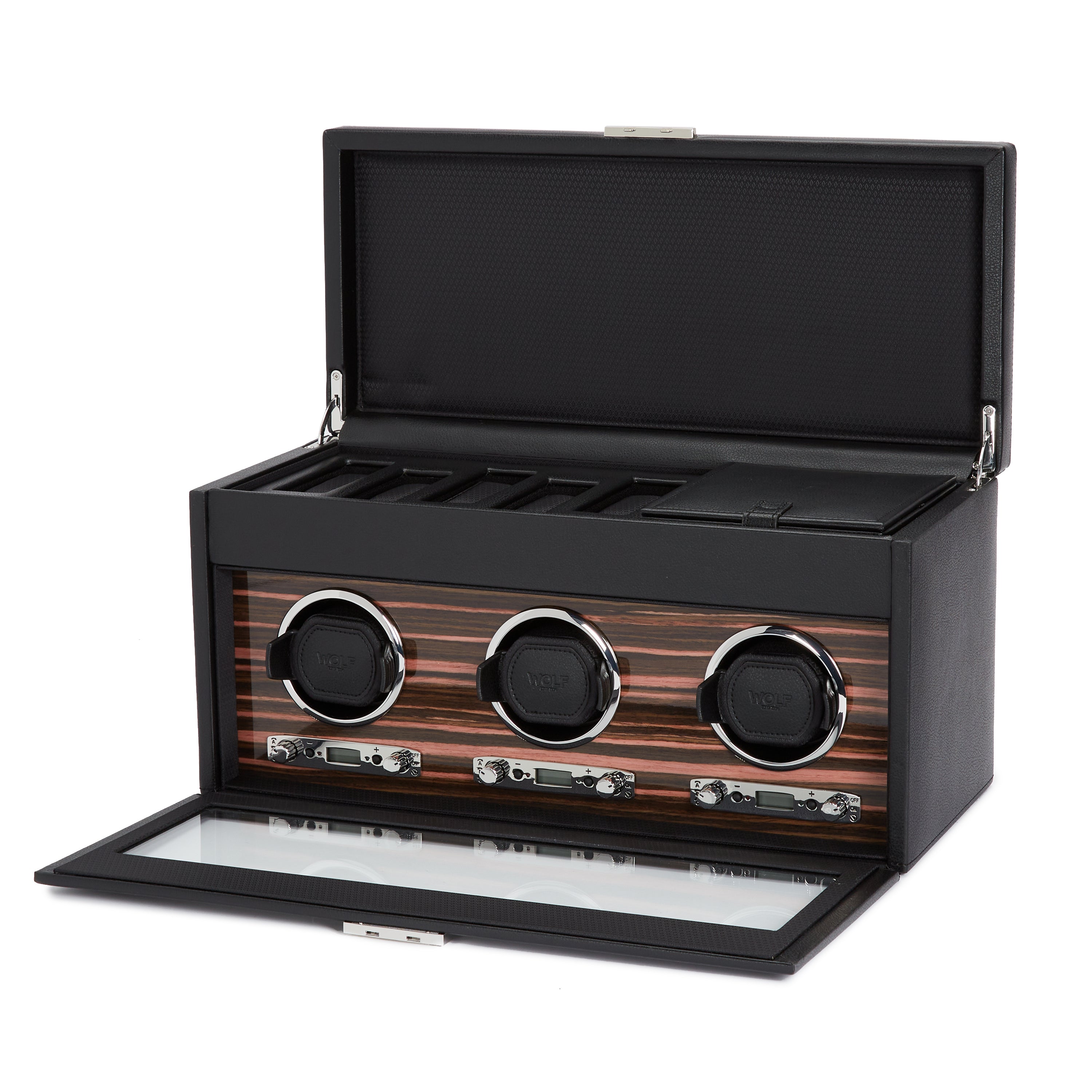 Roadster Triple Watch Winder with Storage