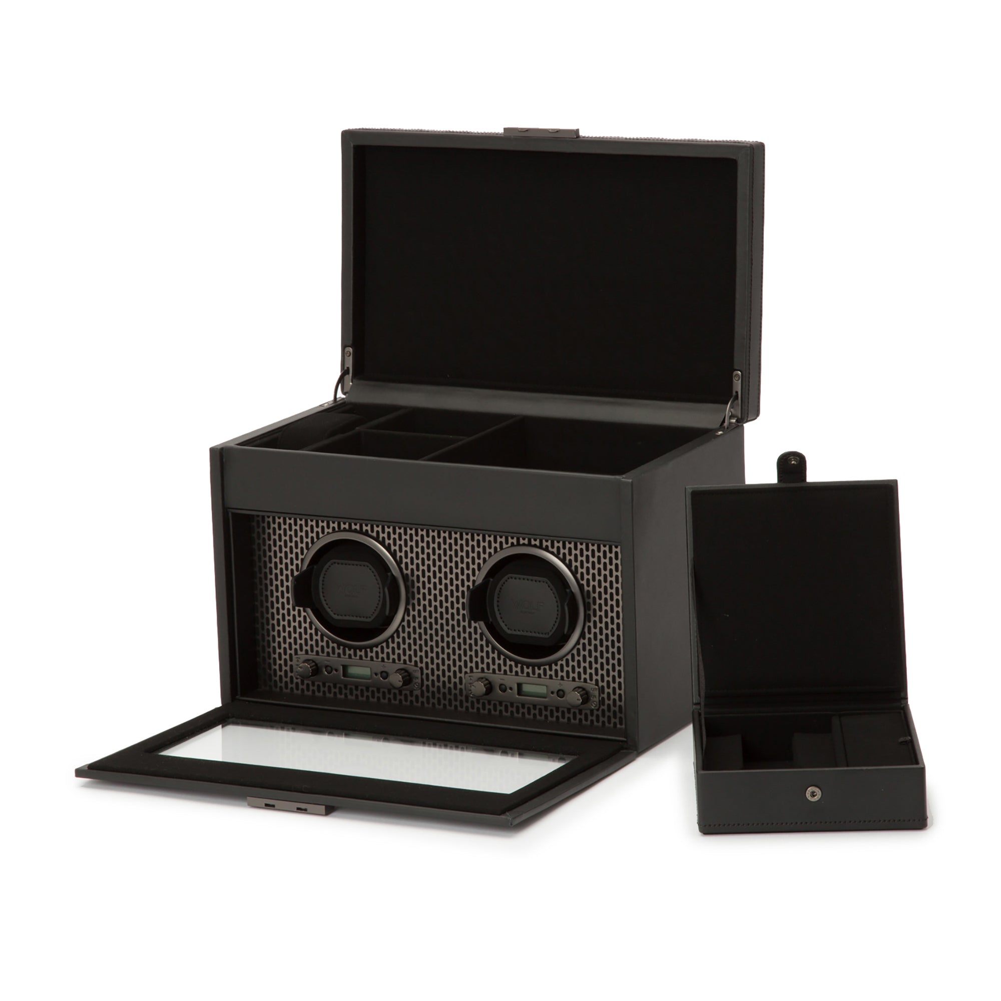 Axis Double Watch Winder with Storage