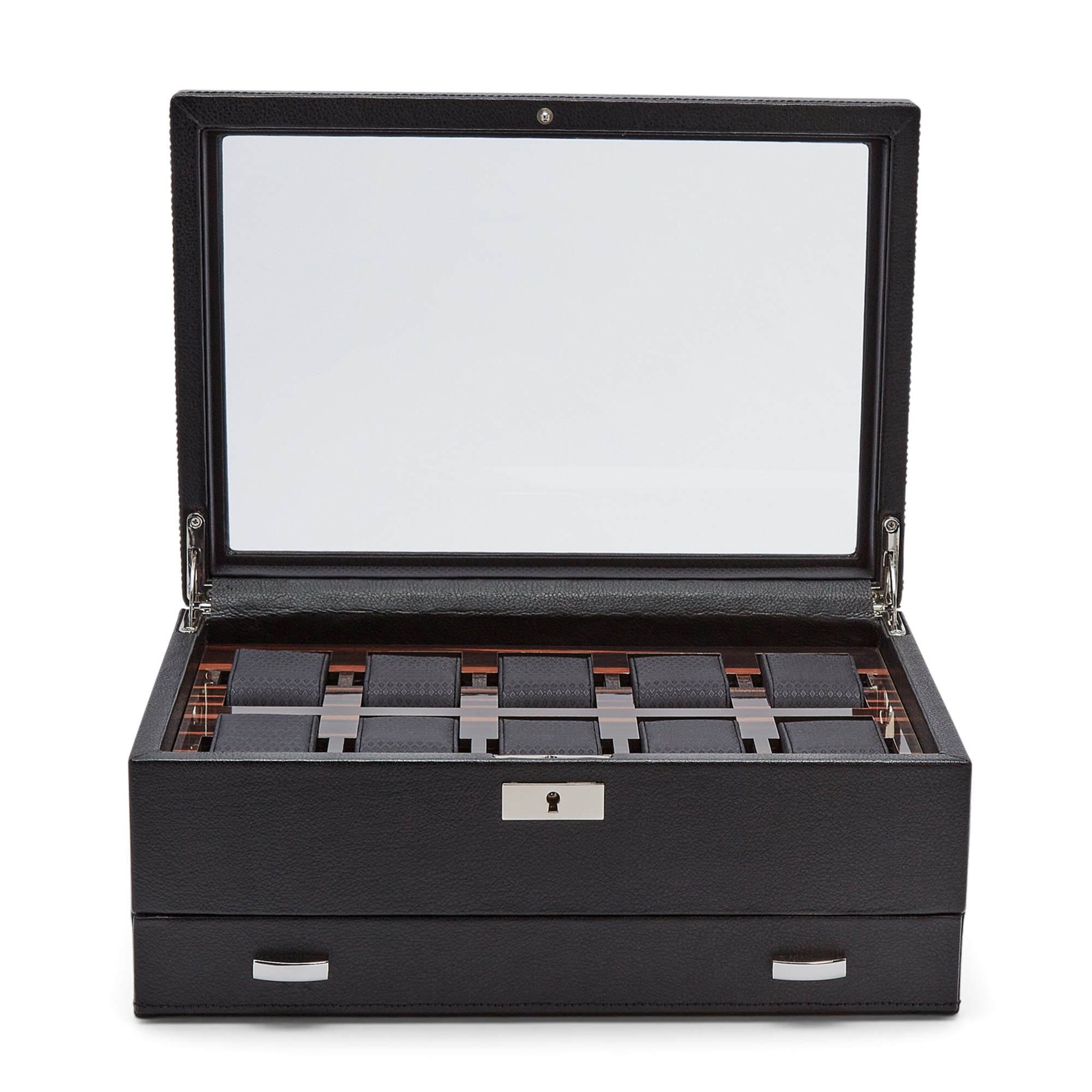 Roadster 10 Piece Watch Box with Drawer