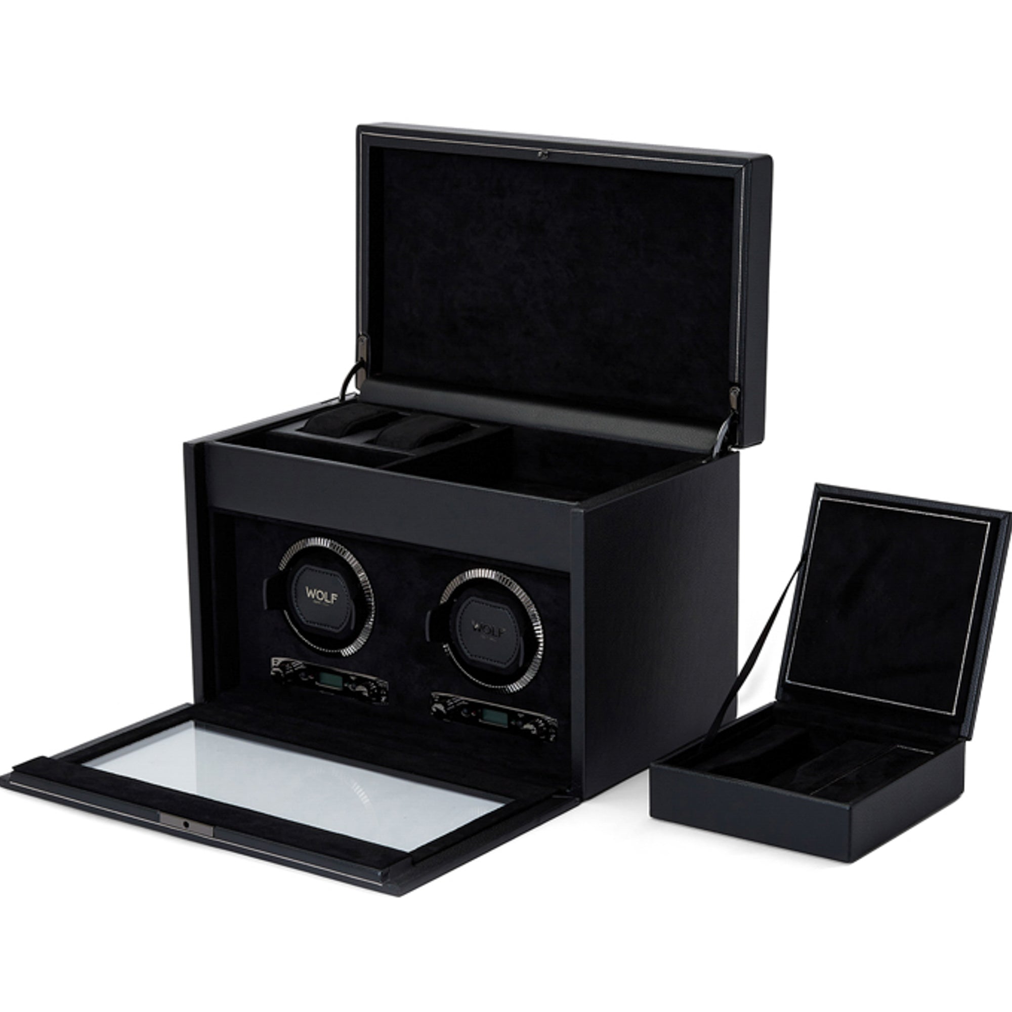 British Racing Double Watch Winder with Storage