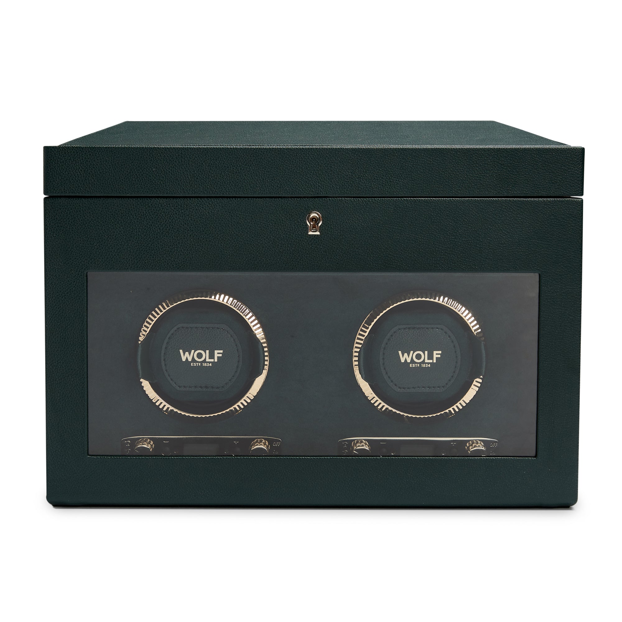 British Racing Double Watch Winder with Storage