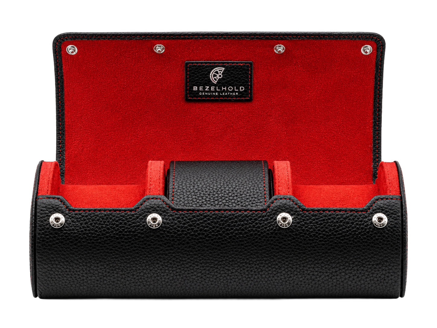 BezelHold Watch Roll - The Capsule – Midnight/ Crimson