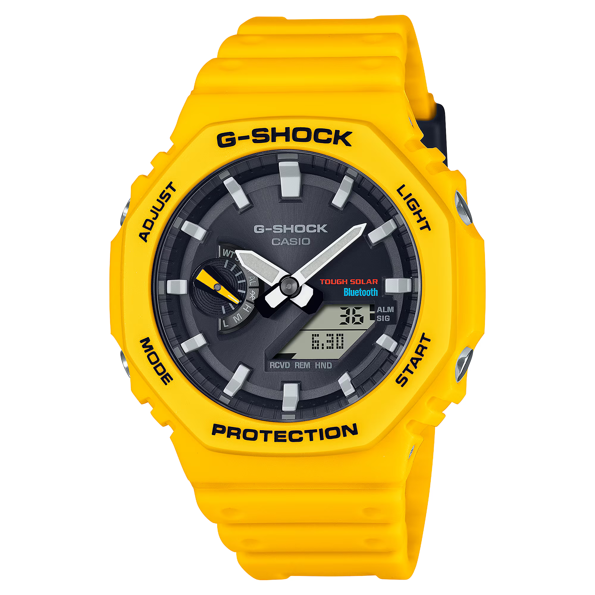 Casio G-Shock GA-B2100C-9AER – CasiOak with Tough Solar and Bluetooth, Yellow