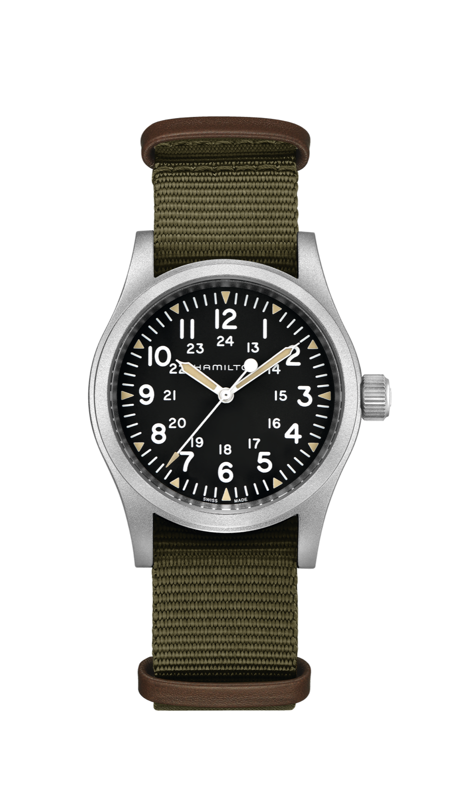 Hamilton Khaki Field Watch 38mm Mechanical White Dial Canvas