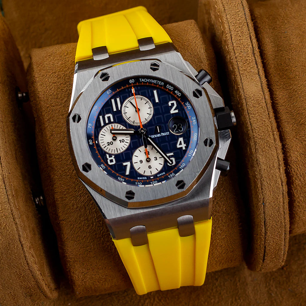 Tempomat Yellow Rubber Strap for AP 42mm