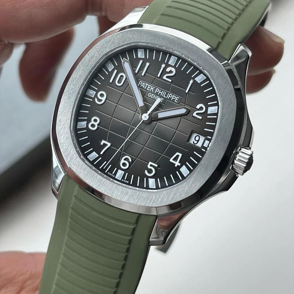 Tempomat - FKM Vulcanized Green Rubber Strap for Patek Aquanaut