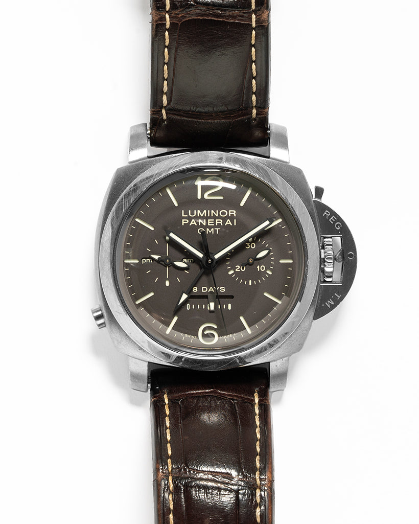 Panerai Luminor 1950 8 Days Chrono Monopulsante GMT Titanium