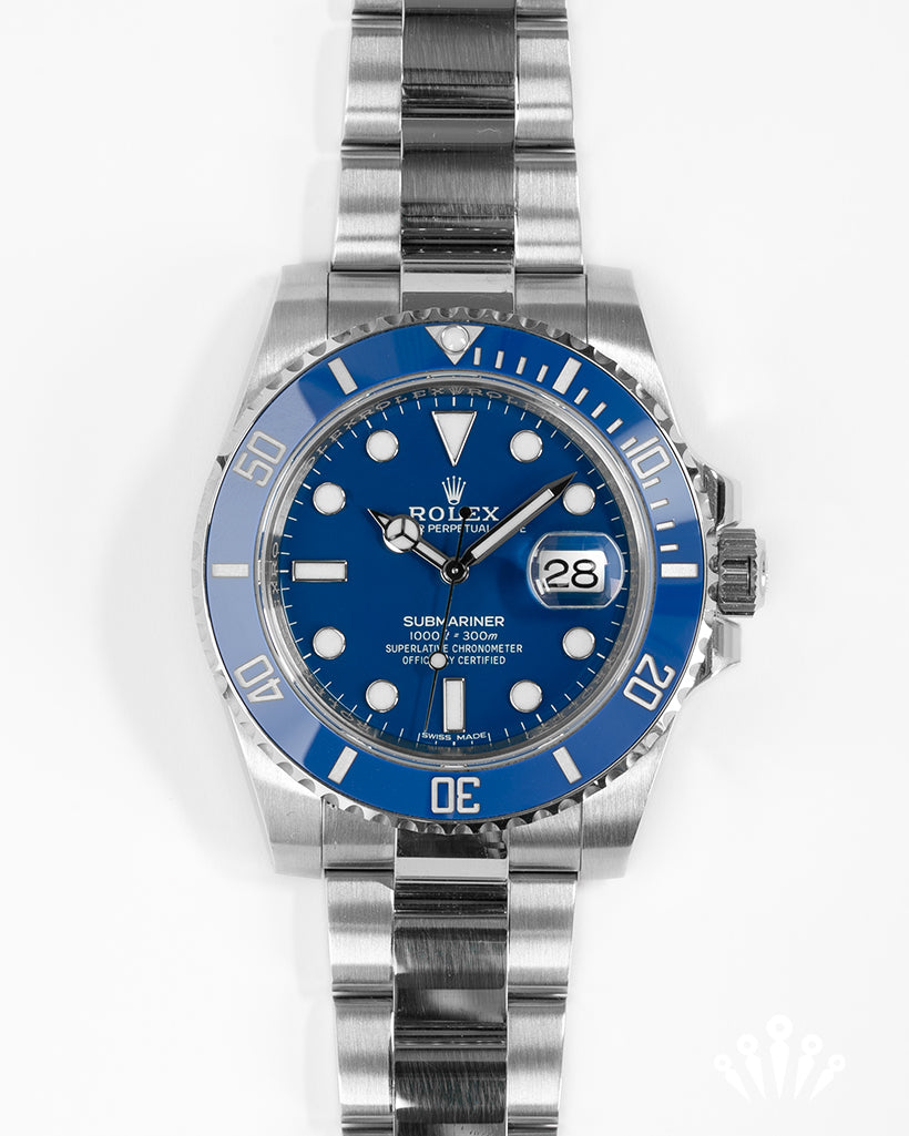 White gold smurf online rolex