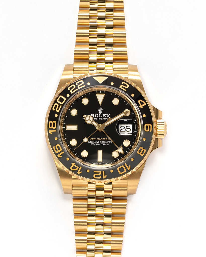 Gmt master clearance 2 gold black