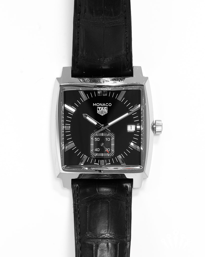 Tag heuer discount monaco black dial