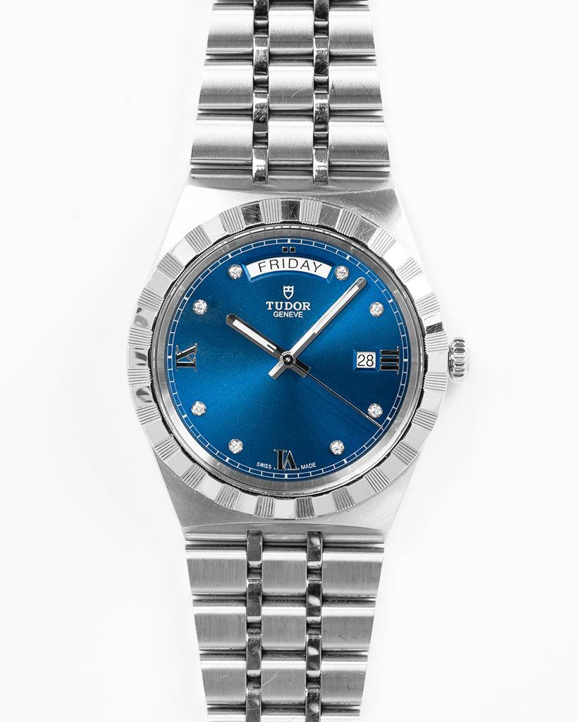 Tudor day outlet date blue dial