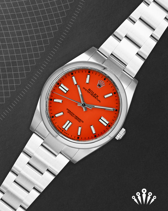 Rolex oyster perpetual orange dial Clearance