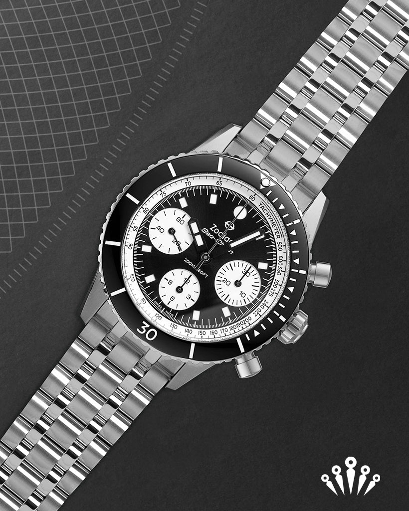 Zodiac - ZO3604 -  Sea-Chron Watch Black