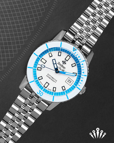 ZODIAC Super Sea Wolf Compression Automatic Stainless Steel Watch