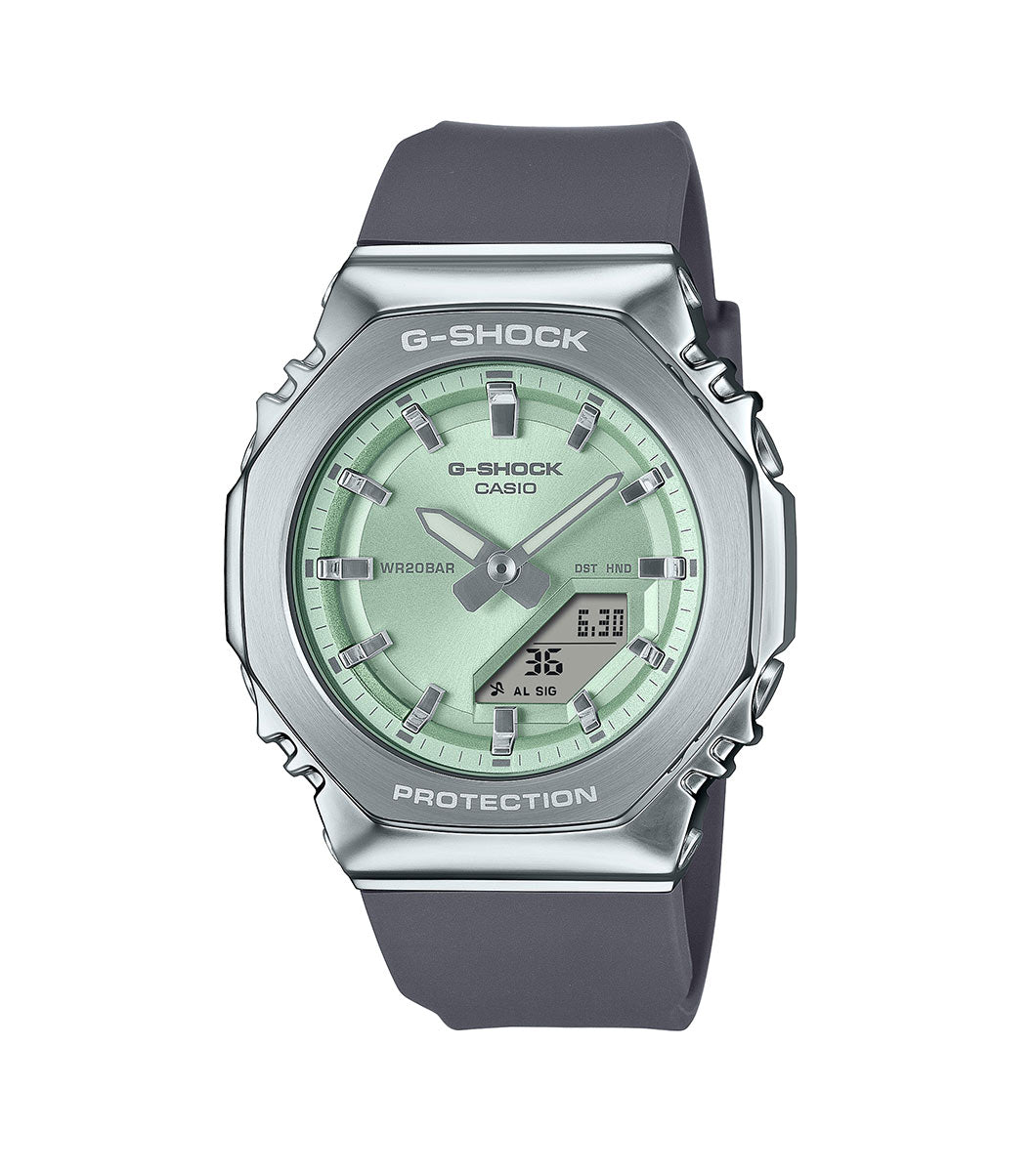 Casio G-Shock GM-S2110-3AER – Metal-Covered Mid-Size G-Shock, Green