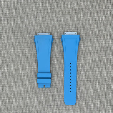 Tempomat- FKM Vulcanized Blue Marbella strap for RM