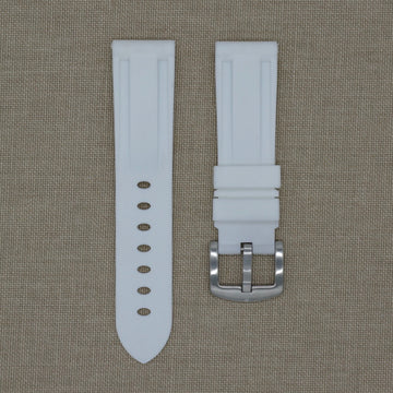 Tempomat - 22mm White Rubber Strap