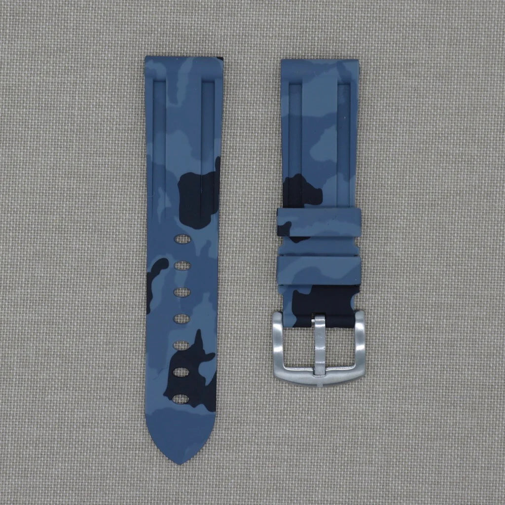 Tempomat - 22mm Grey Camo Rubber Strap