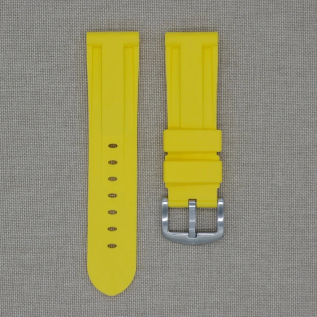 Tempomat - 22mm Yellow Rubber Strap