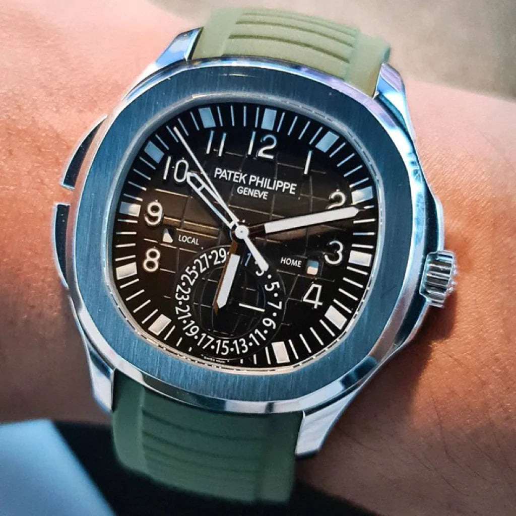 Tempomat - FKM Vulcanized Green Rubber Strap for Patek Aquanaut