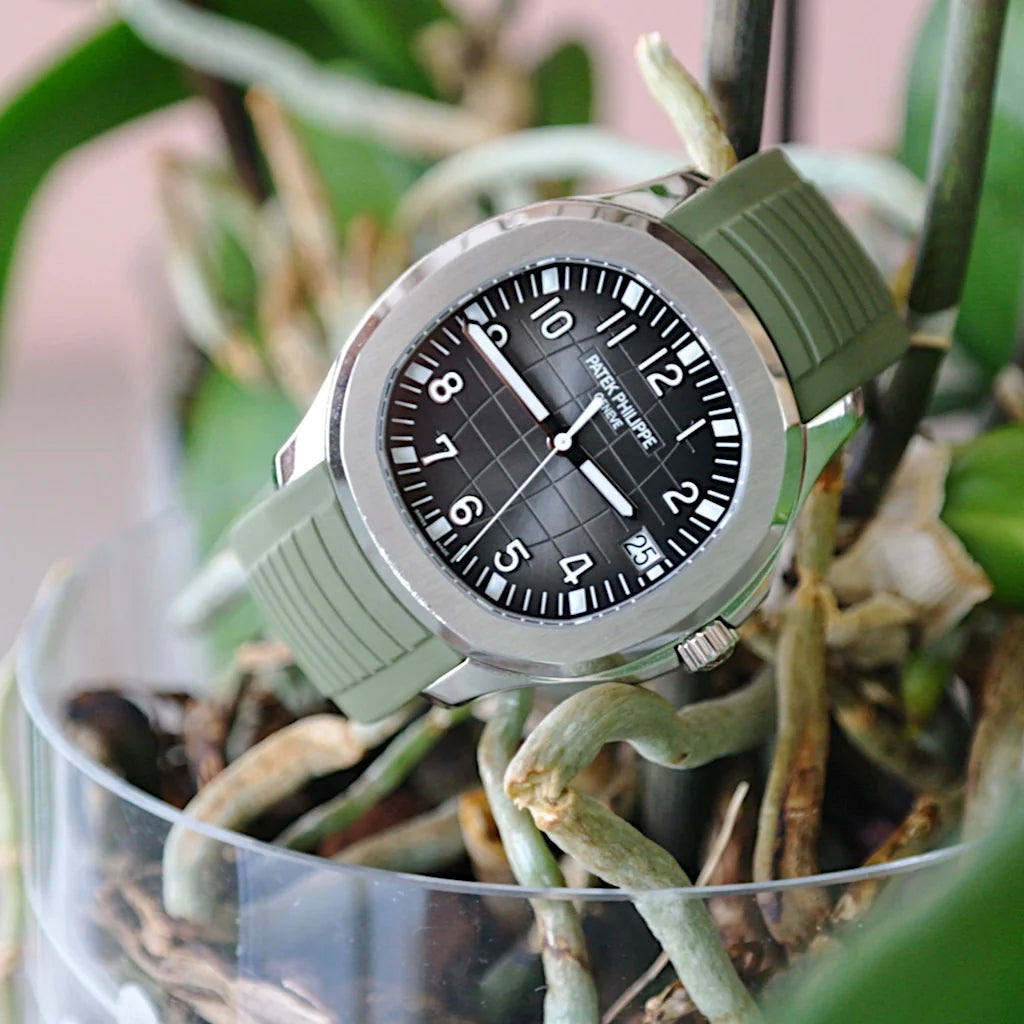 Tempomat - FKM Vulcanized Green Rubber Strap for Patek Aquanaut