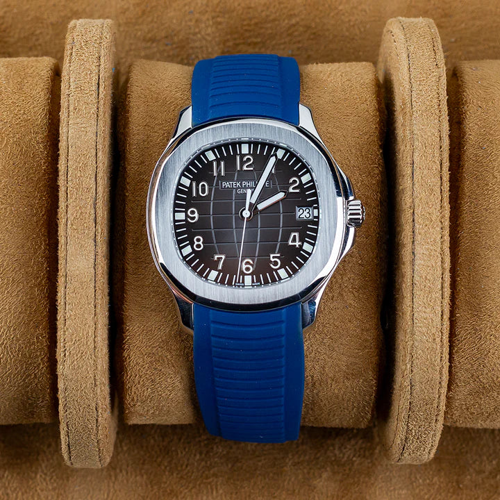 Tempomat -FKM Vulcanized Blue Rubber Strap for Patek Aquanaut